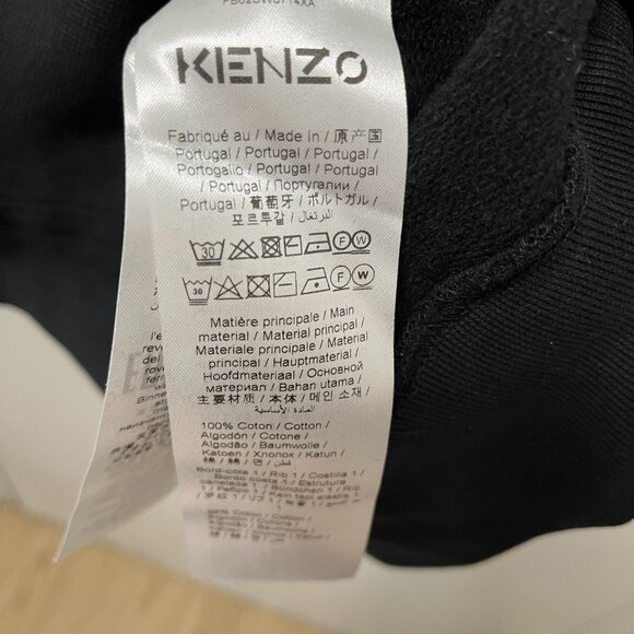 Kenzo Women's Tiger Logo Hoodie Sweatshirt size S NWT black/pink NWT Kenzo - Picture 6 of 8